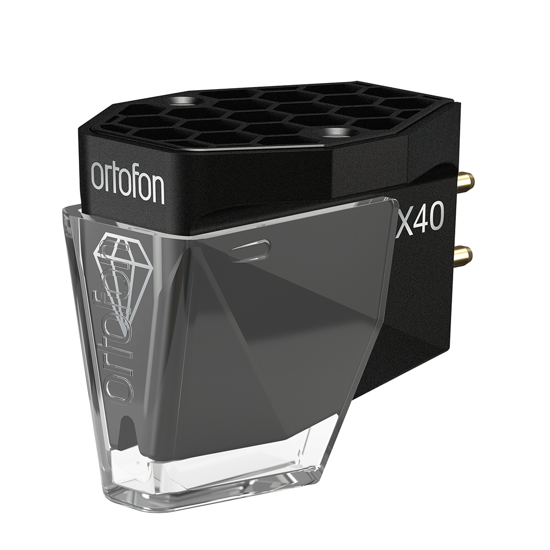 Ortofon MC X40 Moving Coil Phono Cartridge with premium nude Shibata stylus and boron cantilever for audiophile-grade vinyl playback