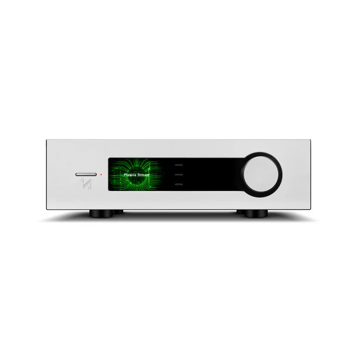 QUAD Platina Stream network player front view silver finish at Martins Hi-Fi