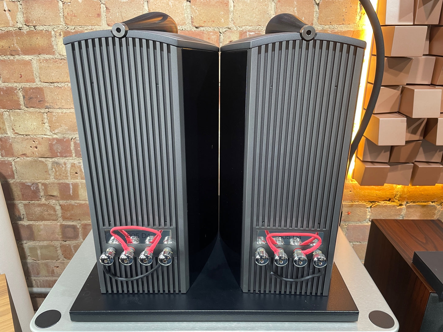 rear view Bowers & Wilkins 805 D4 Ex-Demonstration Gloss Black