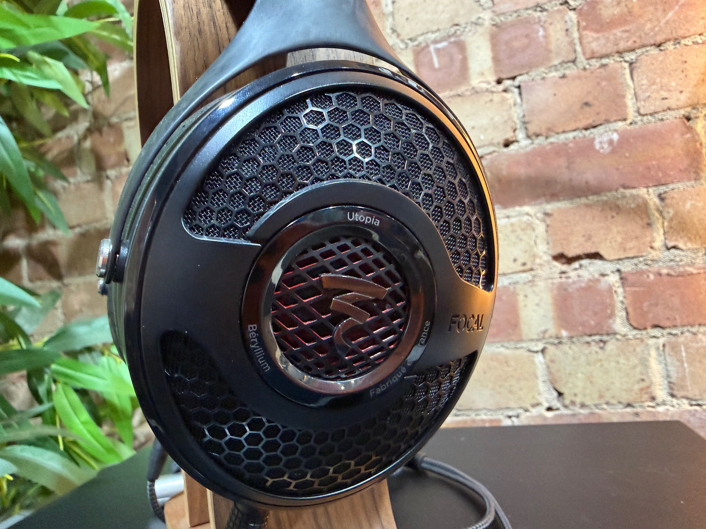 close up of the Clearance Sale Focal Utopia Open-Back Headphones Ex-Demo