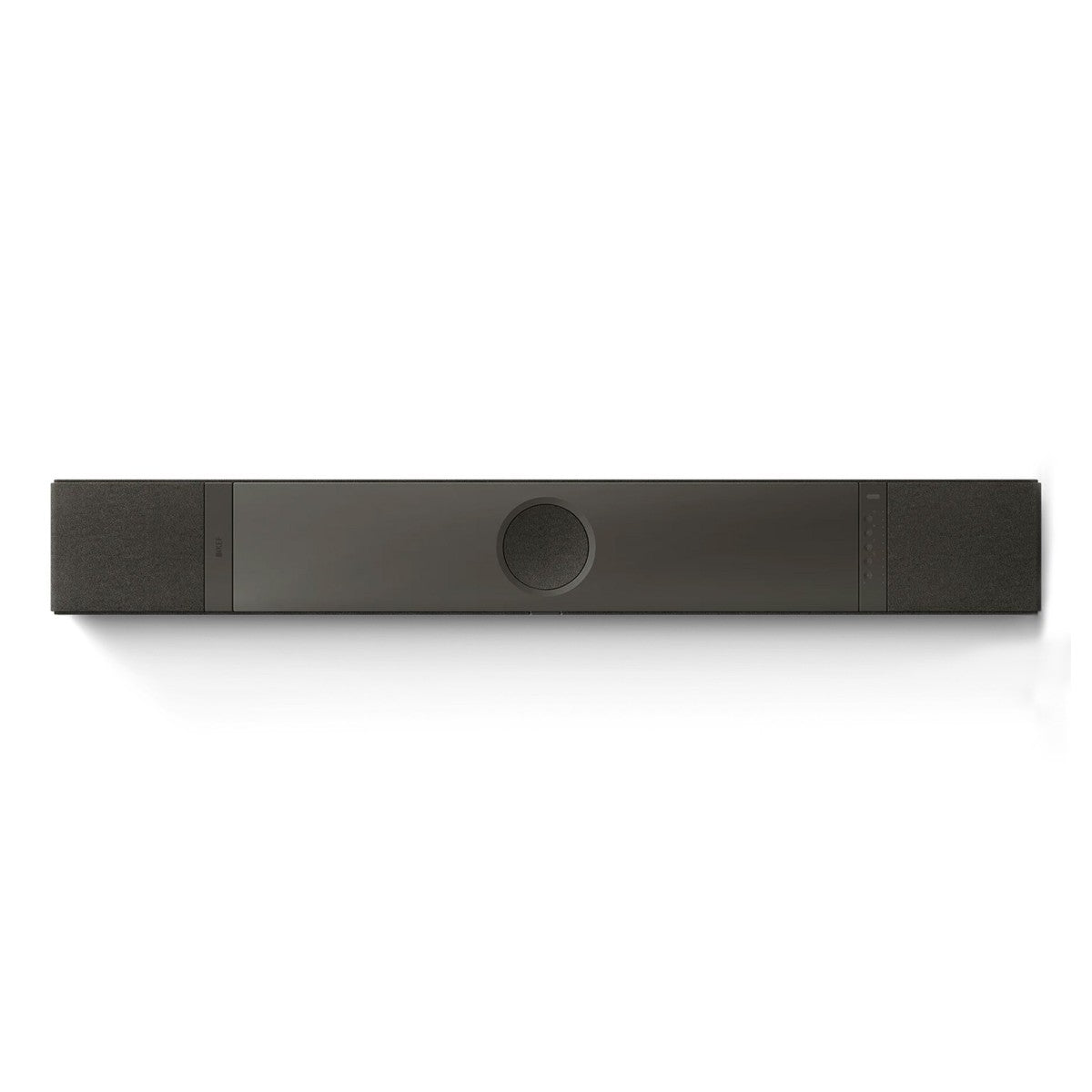 KEF XIO Soundbar rear view slate black