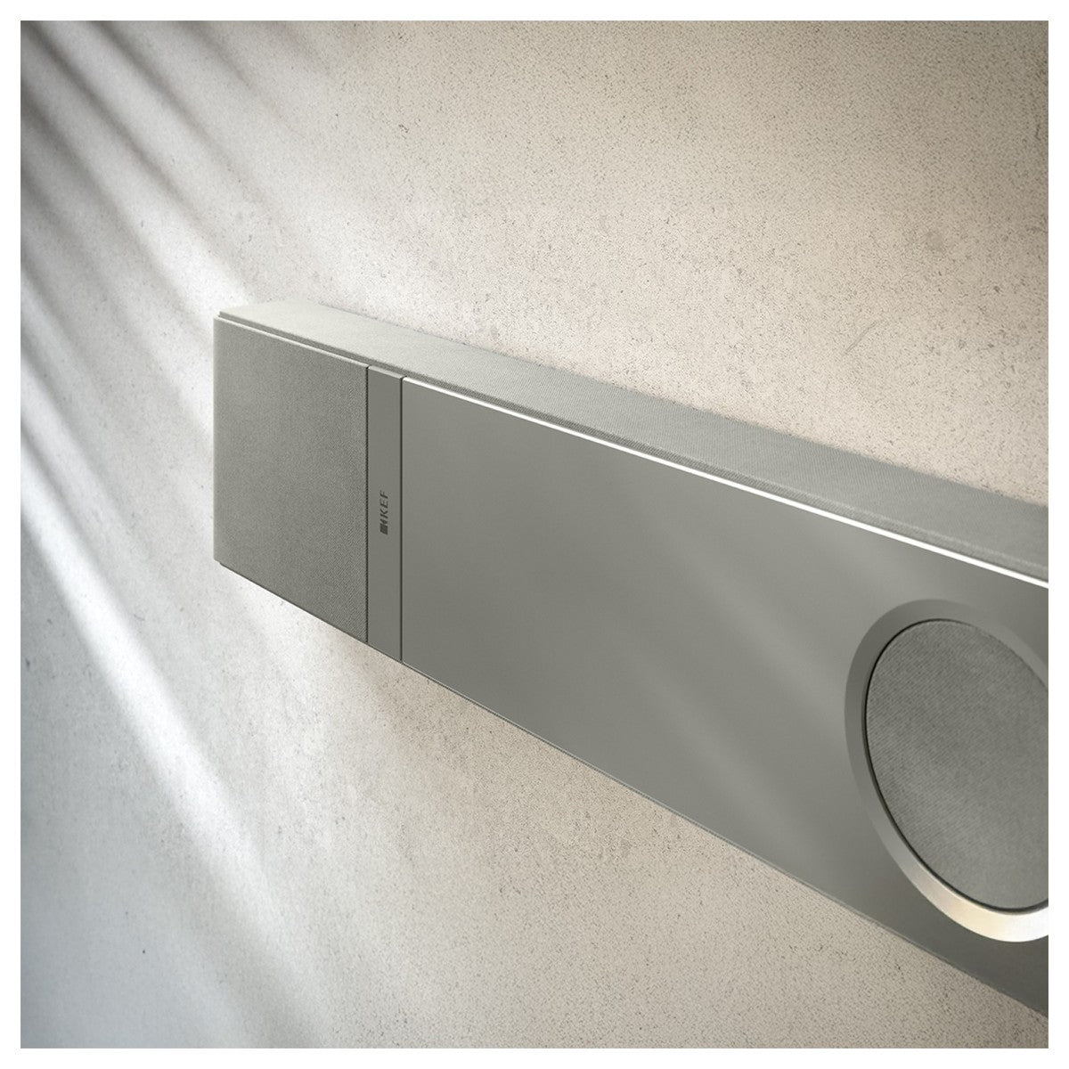 close up of KEF XIO Soundbar