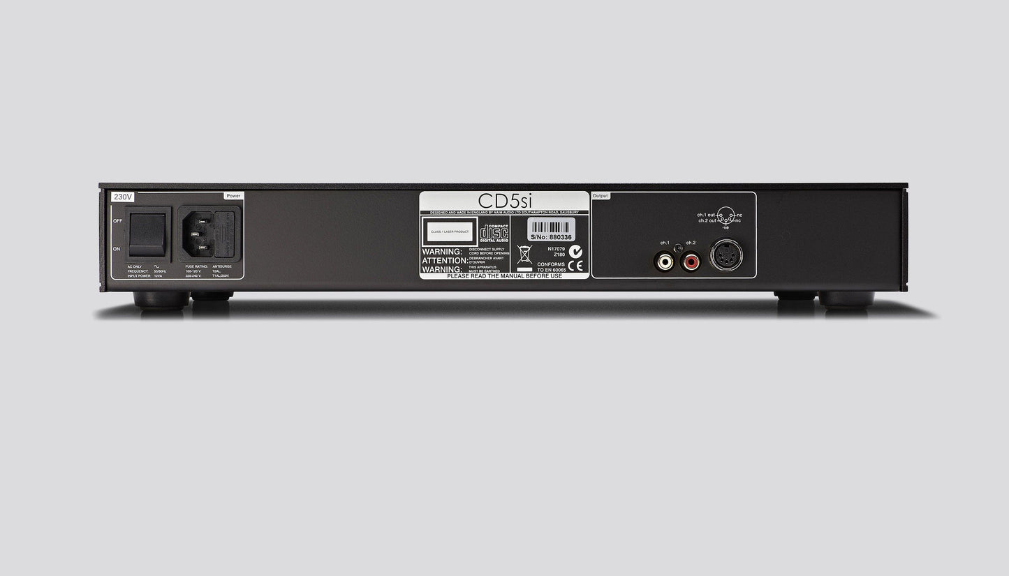 Naim CD5 SI rear view - Martins Hi-Fi