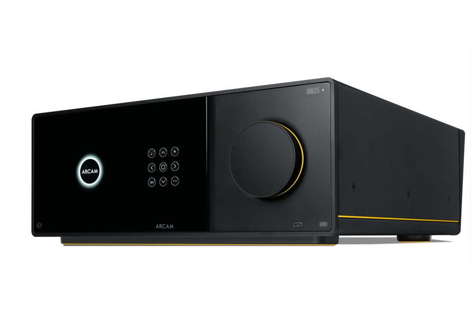 front angle view ARCAM Radia AVA25 AV Amplifier 