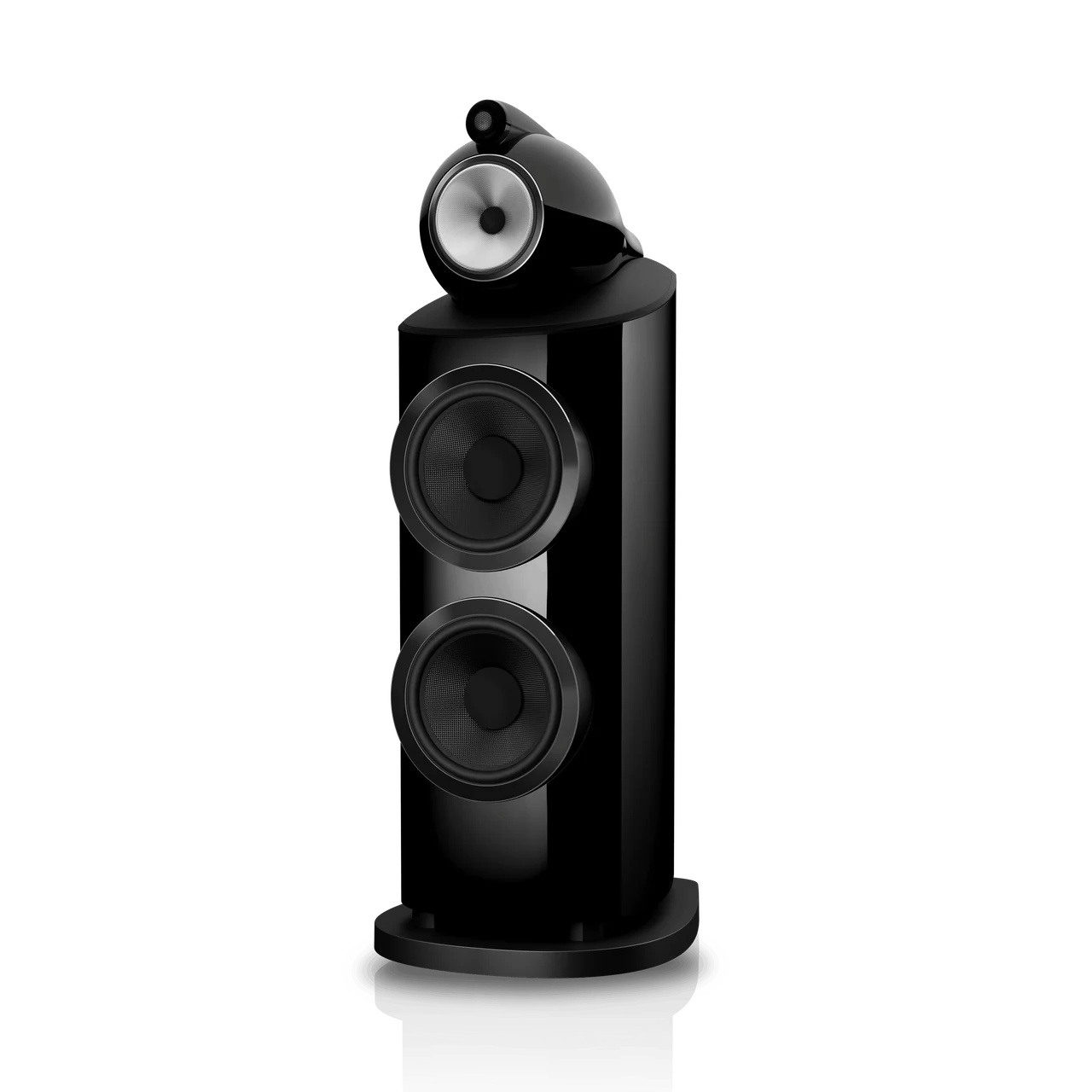 Angled view Stealth Black Bowers & Wilkins 801 D5
