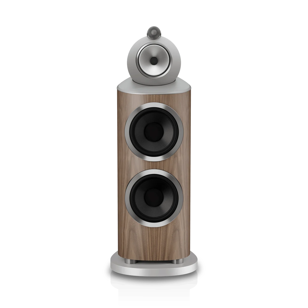 Front View Walnut Bowers & Wilkins 801 D5