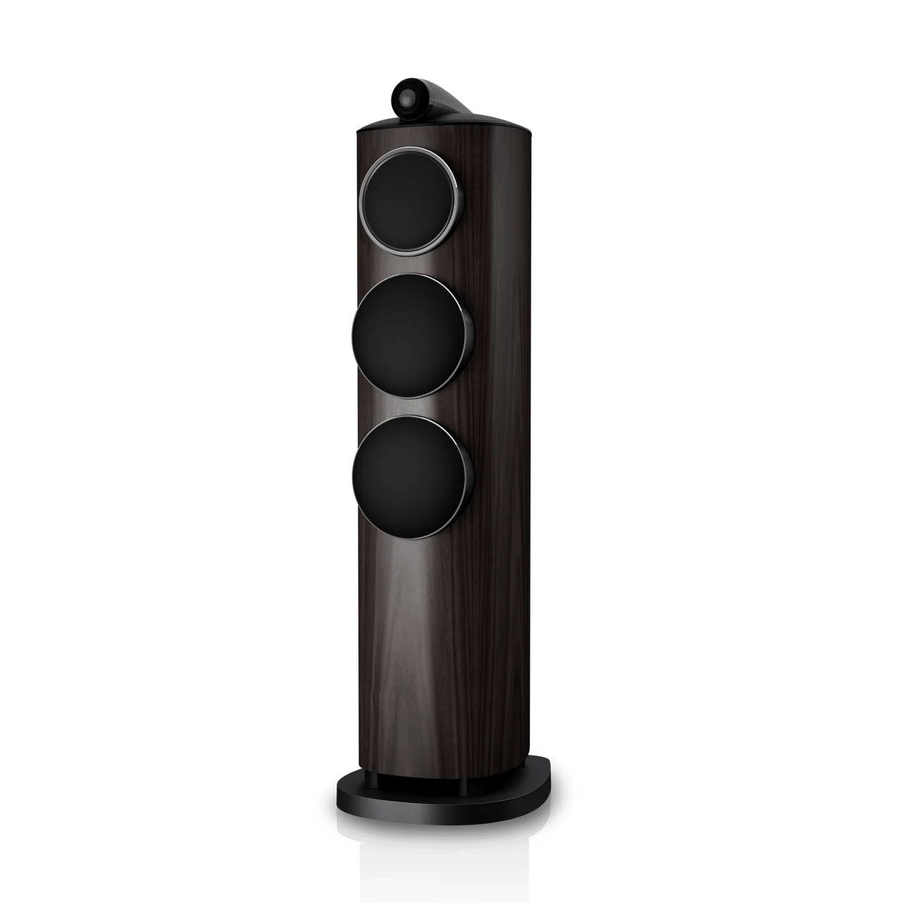 Front View with Grills 804D5 Dark Walnut