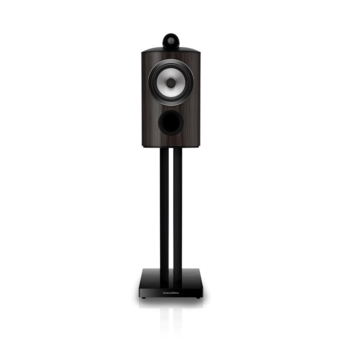 Front View of Dark Walnut Bowers & Wilkins 805 D5