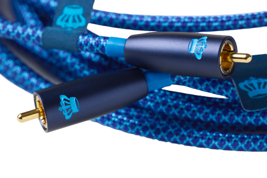 close up REL Commodore LFE Subwoofer Cable