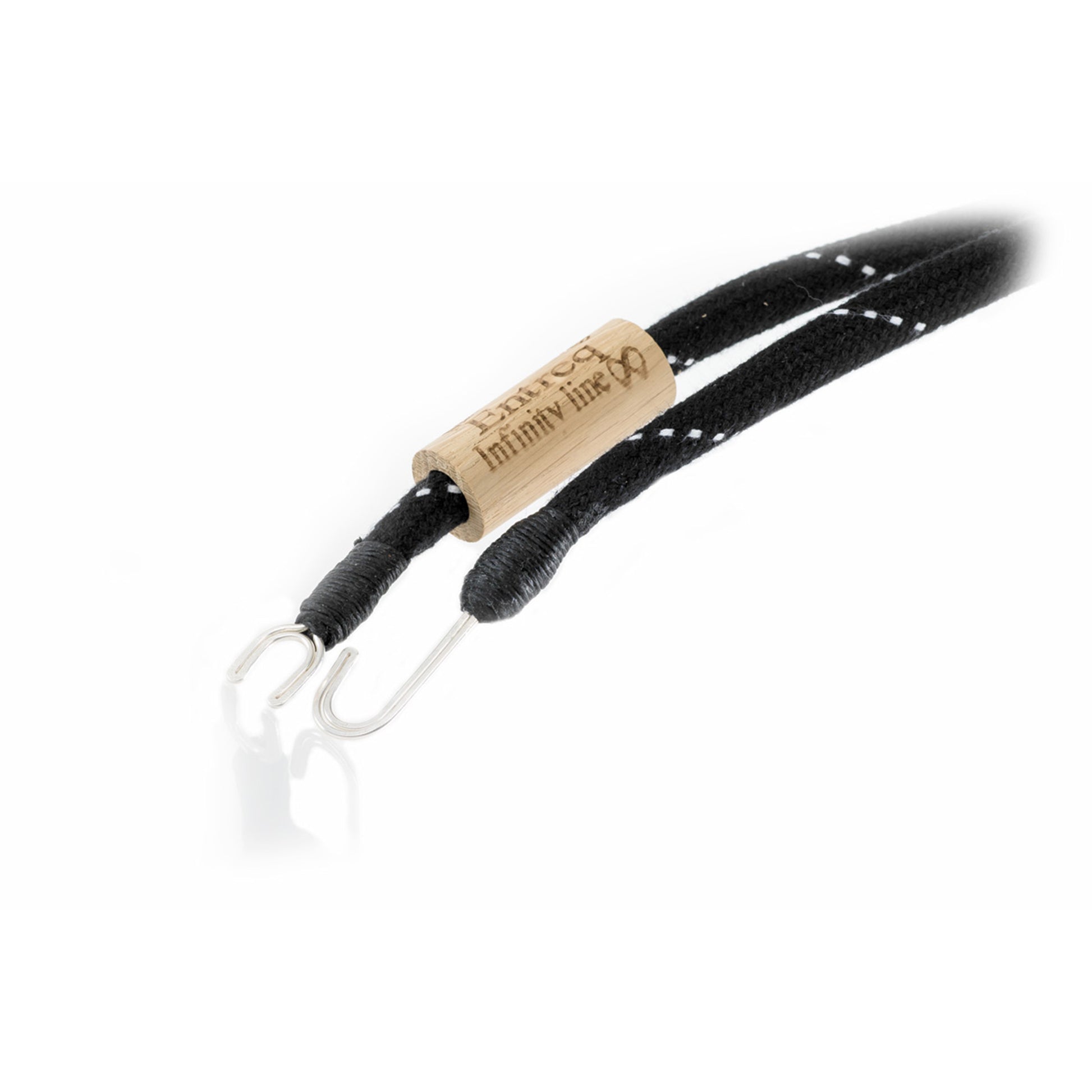 Entreq Eartha Apollo Ground Cable in silver finish with hook connector