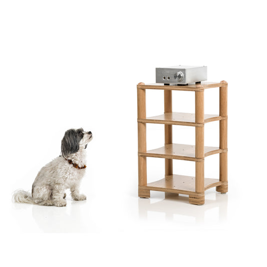 Entreq Wilma Equipment Support — compact non-metal hi-fi rack with two shelf levels