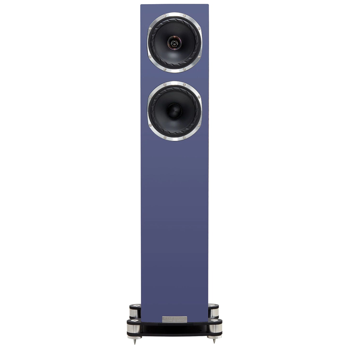 Blue front facing Fyne Audio F510SP Bespoke RAL Classic Colour Finish