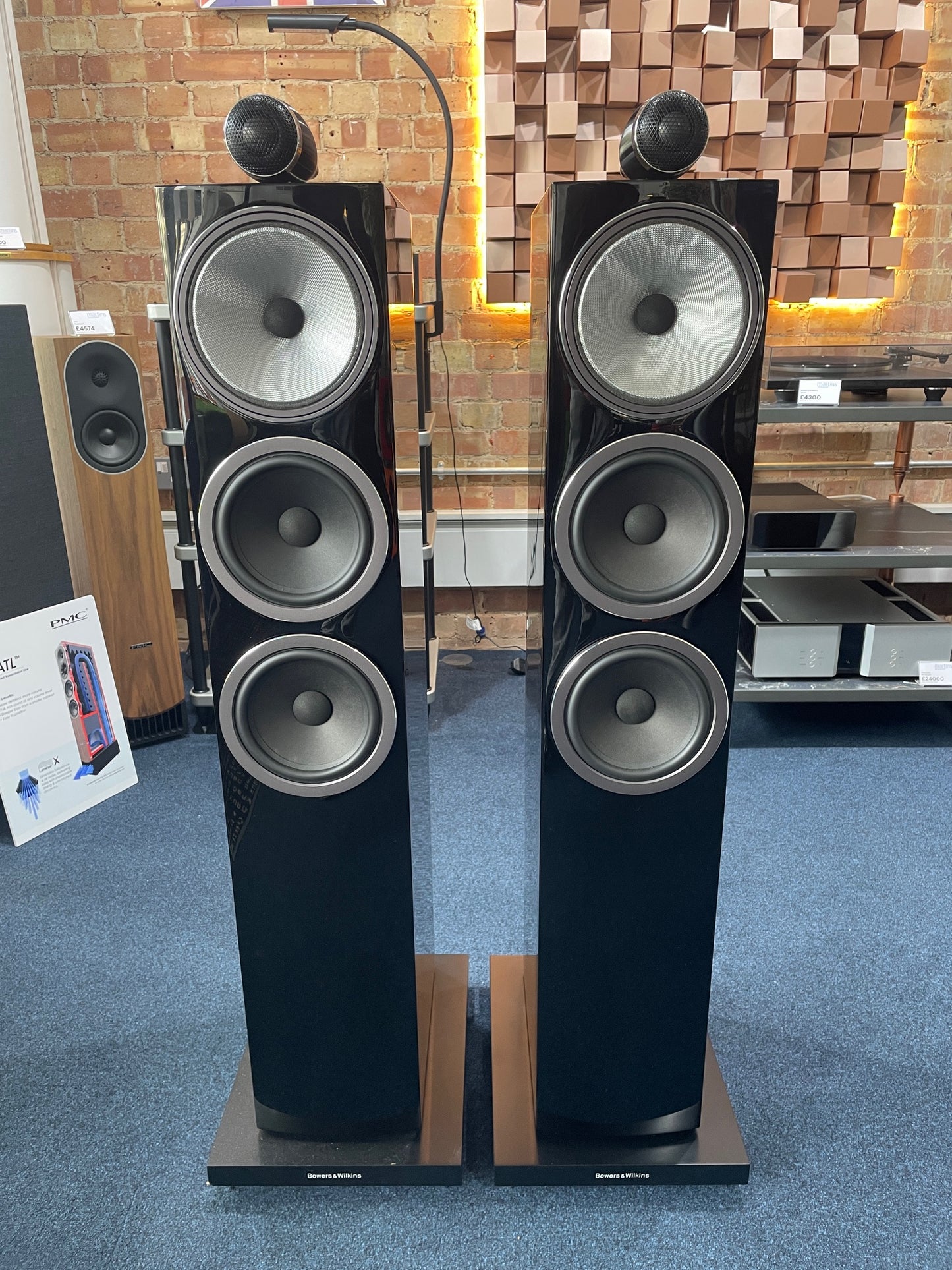 CLEARANCE SALE: 703 S3 Floorstanding Loudspeakers – Black front view