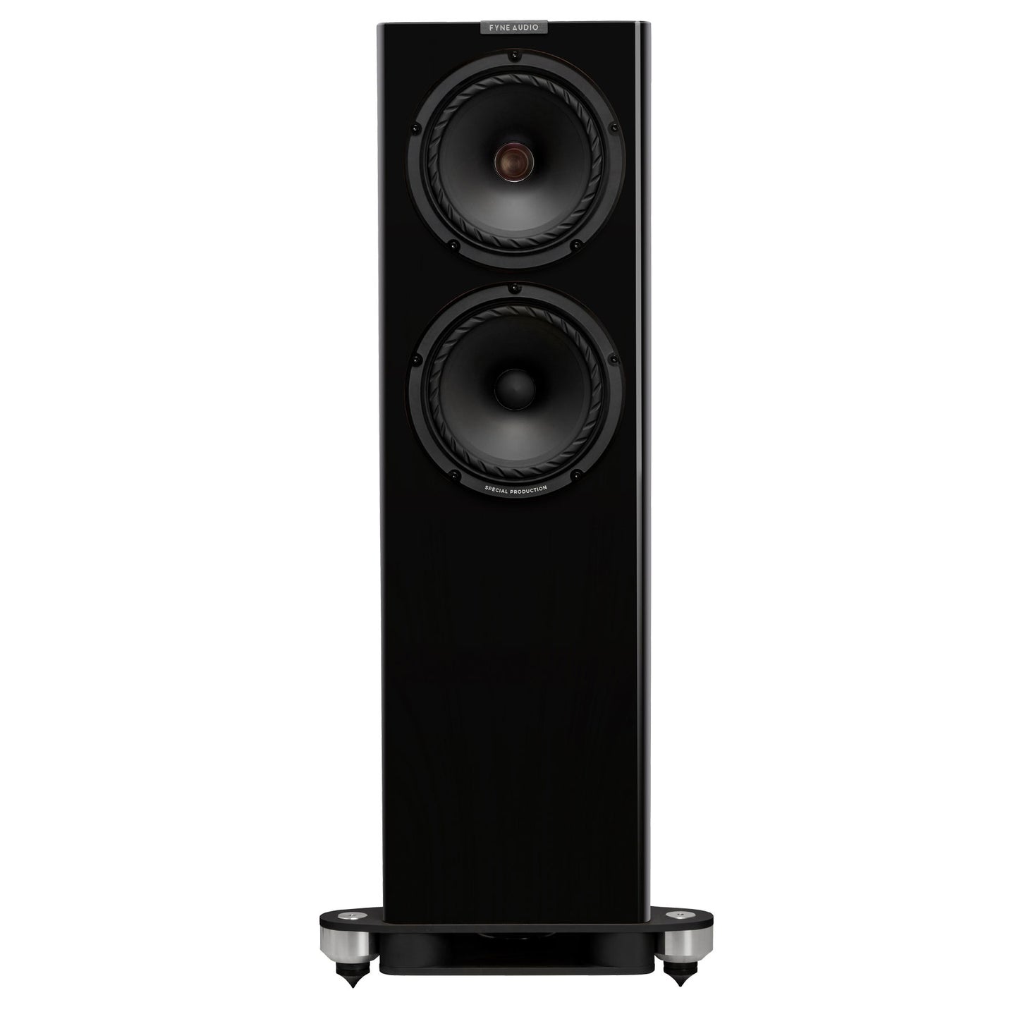 Paino Gloss Black Fyne Audio F703SP Front view
