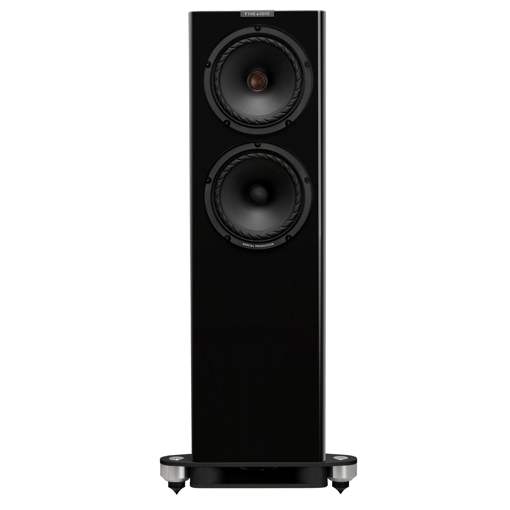 Paino Gloss Black Fyne Audio F703SP Front view
