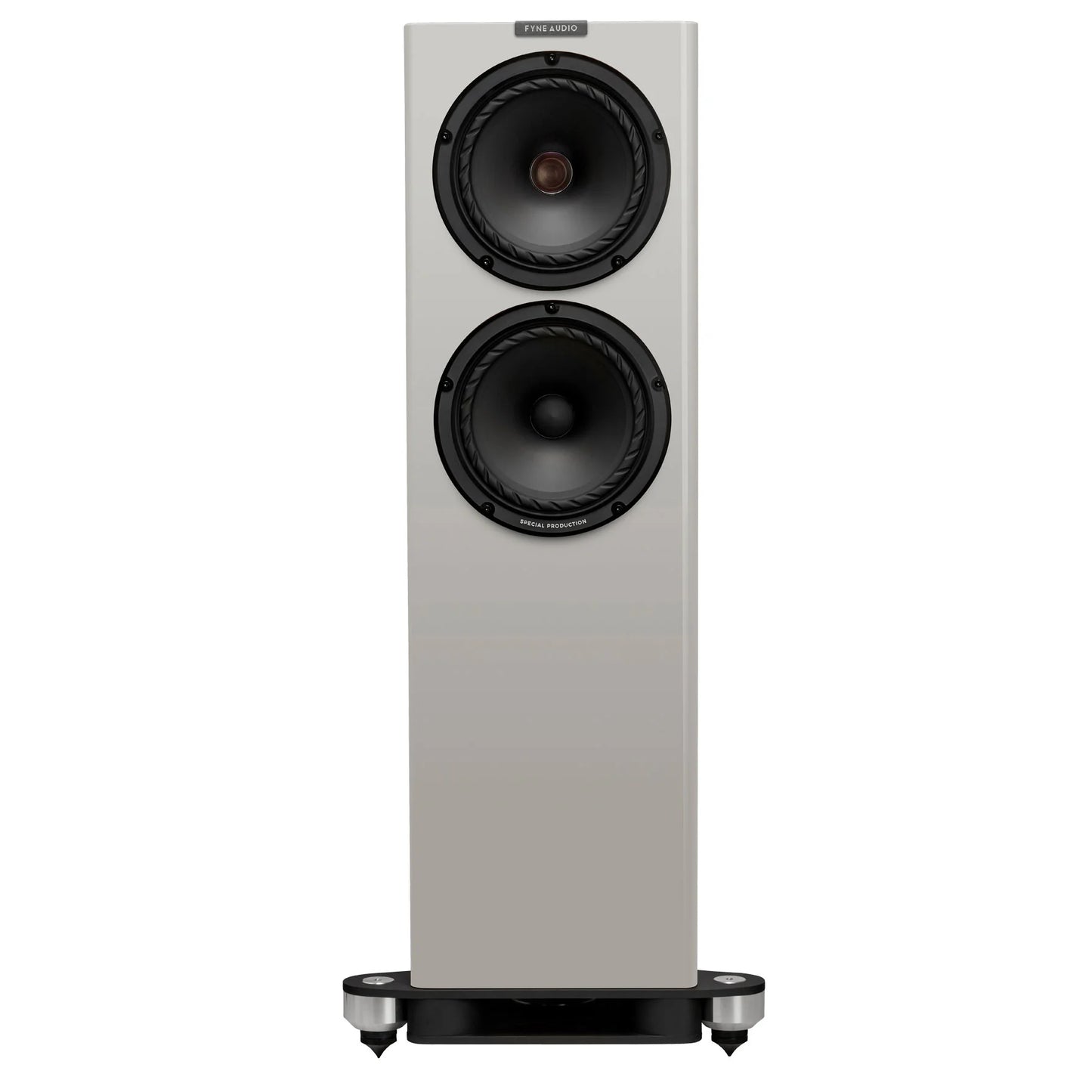 Paino Gloss White Fyne Audio F703SP front view
