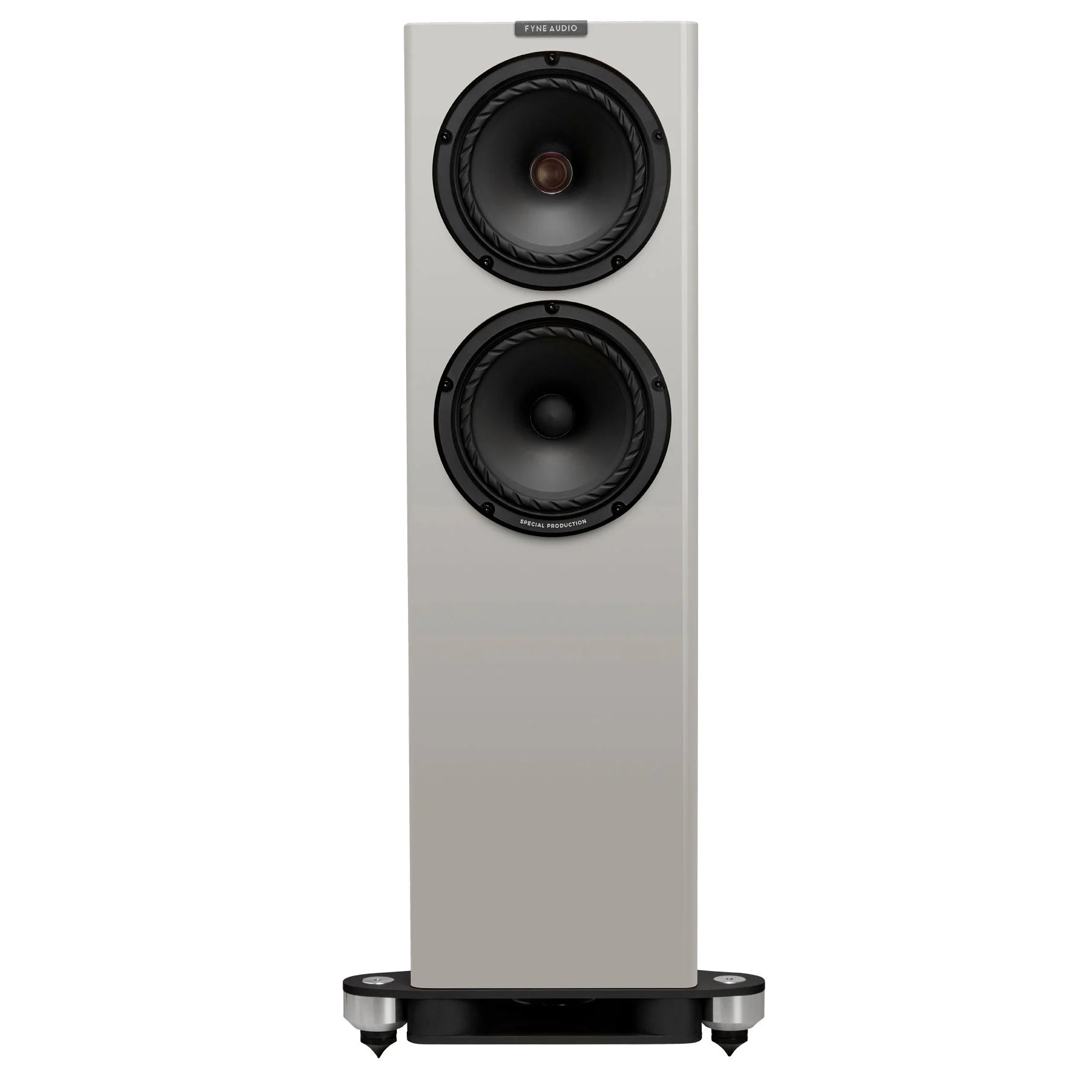 Paino Gloss White Fyne Audio F703SP front view
