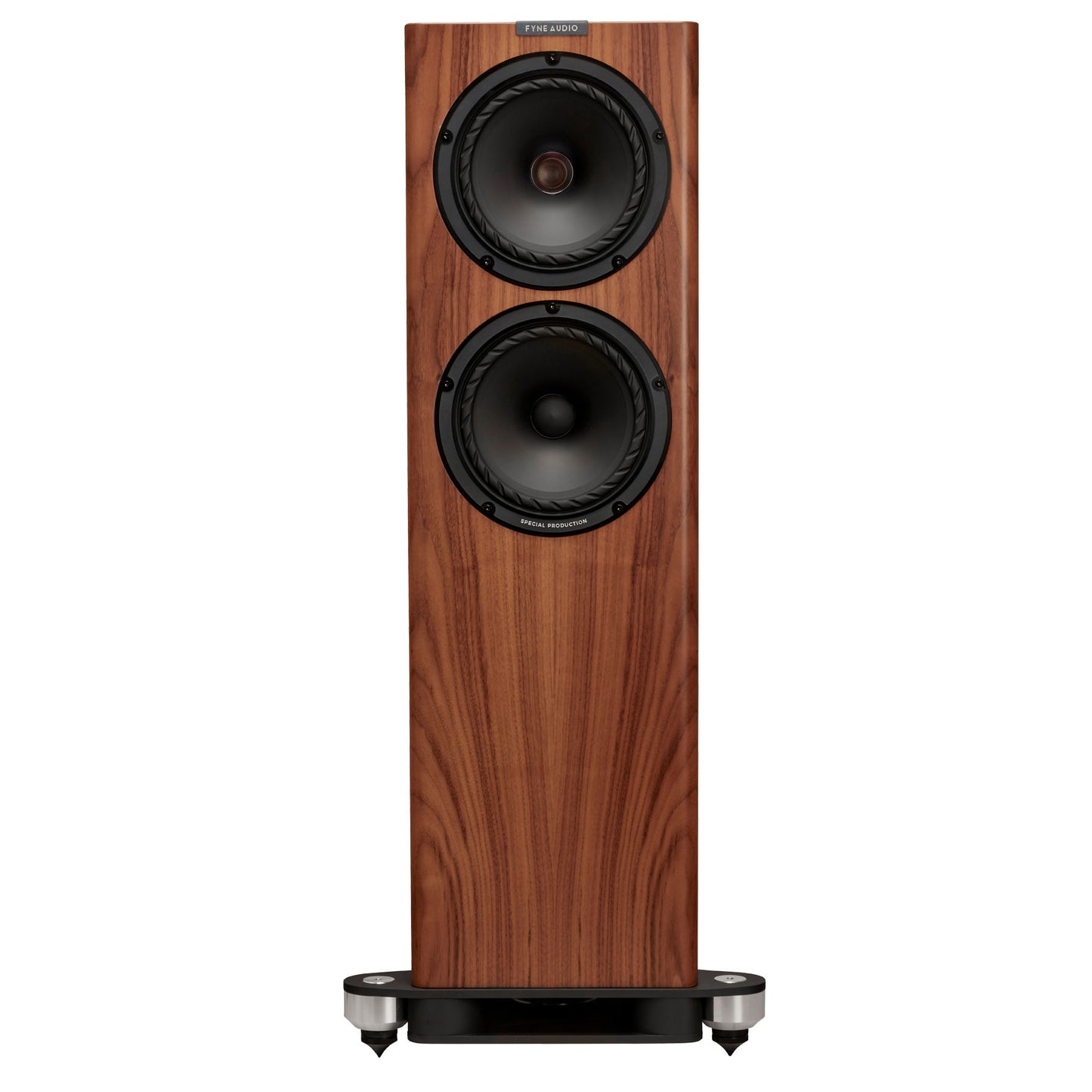 Natural Walnut Fyne Audio F703SP front view
