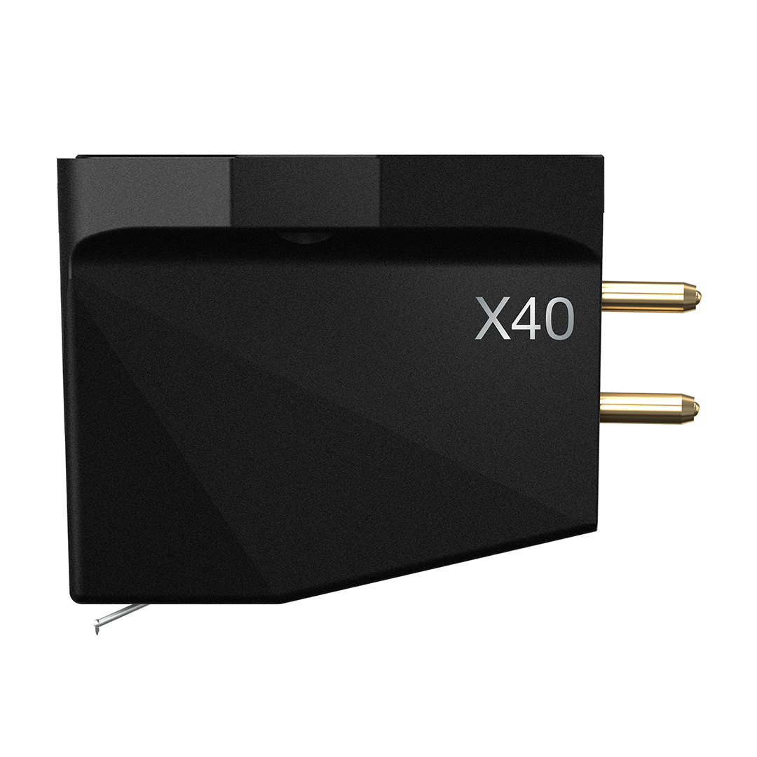 Ortofon MC X40 Moving Coil Phono Cartridge with premium nude Shibata stylus and boron cantilever for audiophile-grade vinyl playback