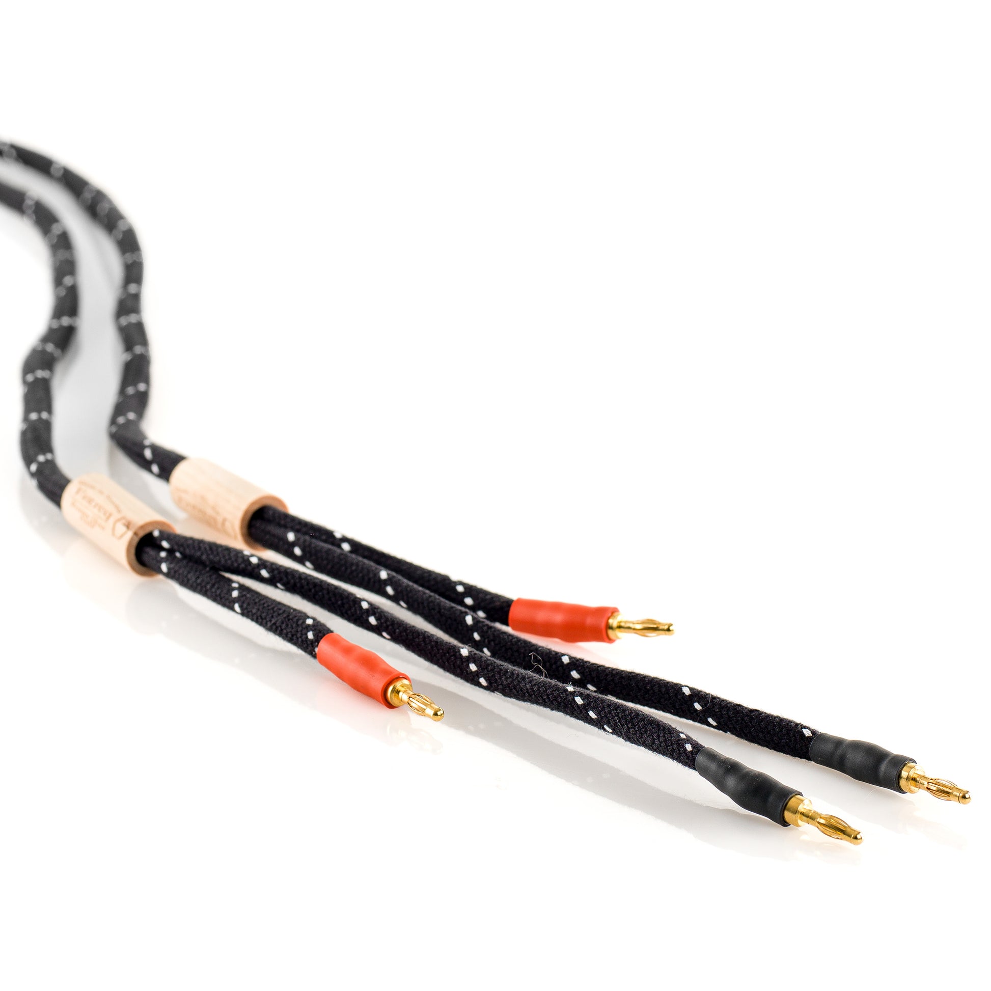Entreq Primer Hexa Speaker Cable with 4mm plugs in natural finish