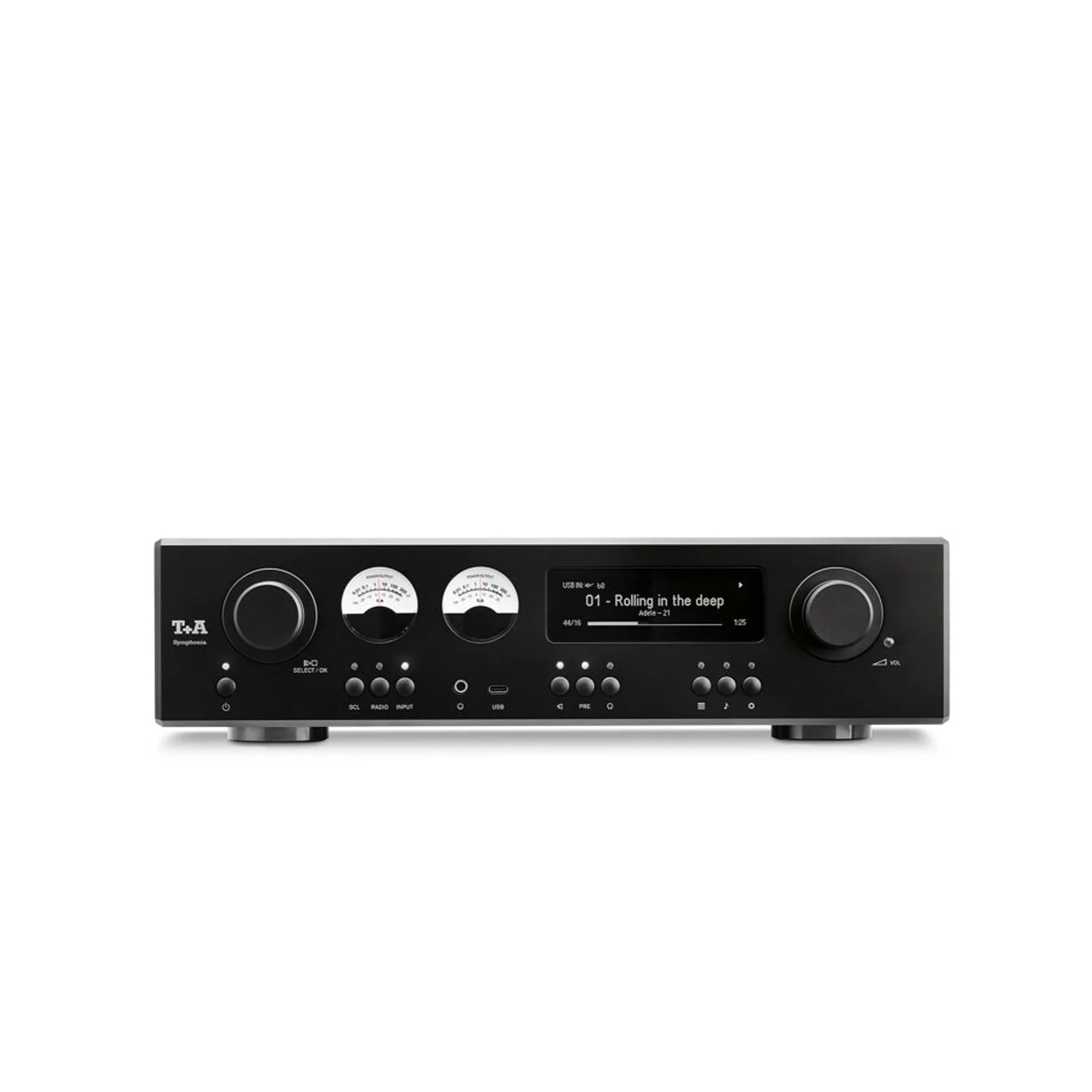 finished in black T+A Symphonia Streaming Integrated Amplifier
