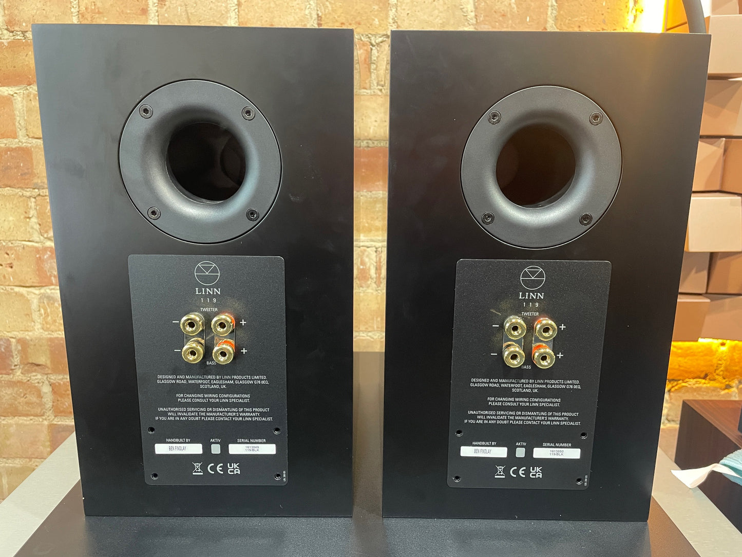 CLEARANCE SALE: Linn 119 Standmount Loudspeakers – Black