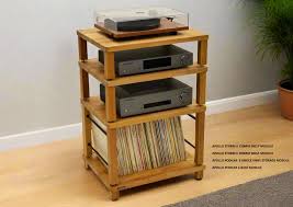 Apollo Podium 6 (Natural Oak Finish) Vinyl Storage module