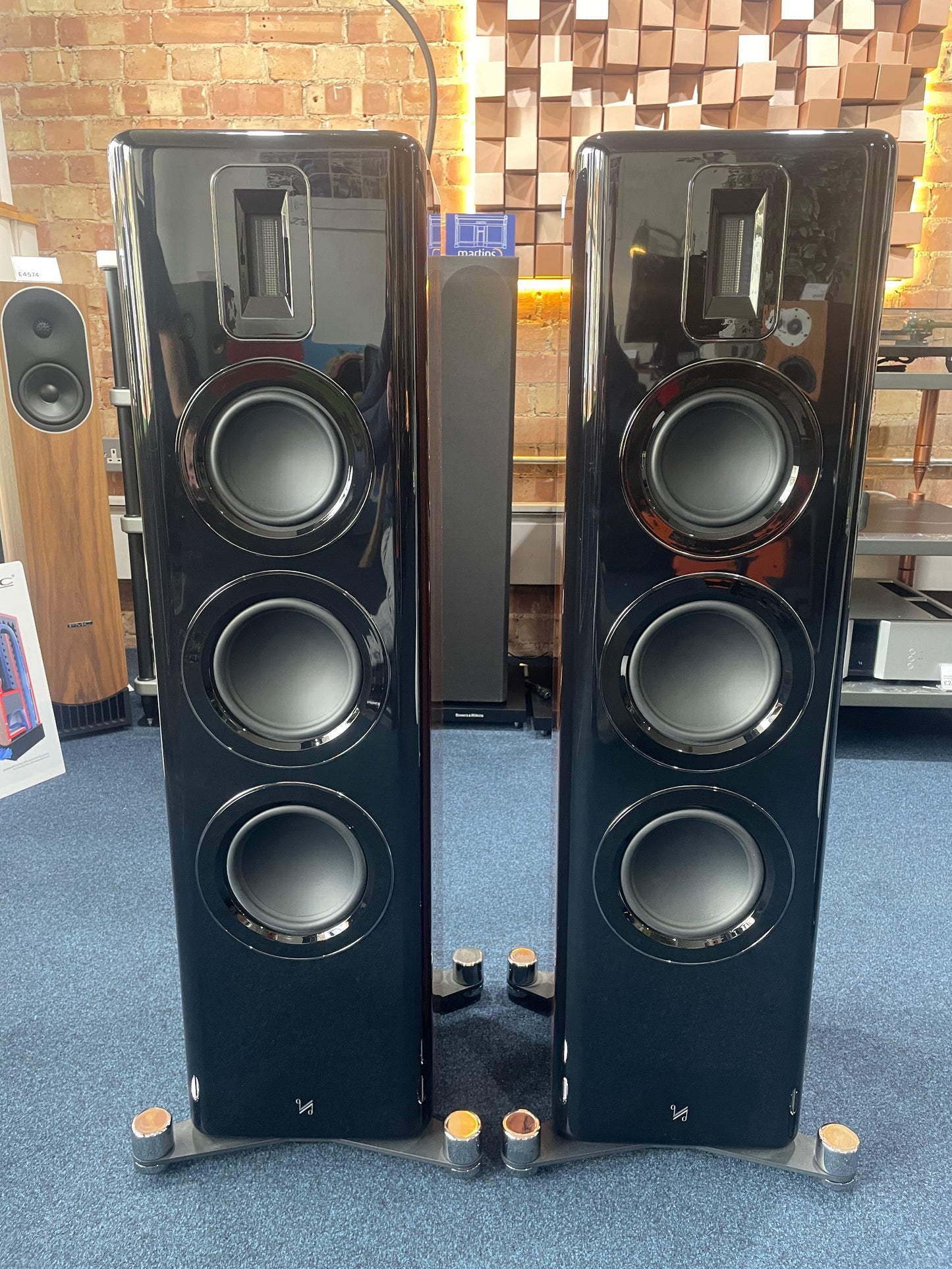 Quad Revela Two with Stands - Clearance Sale (Walnut)