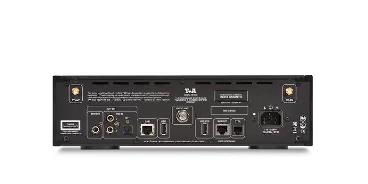 rear T+A MP 200 G3 Multi Source Player