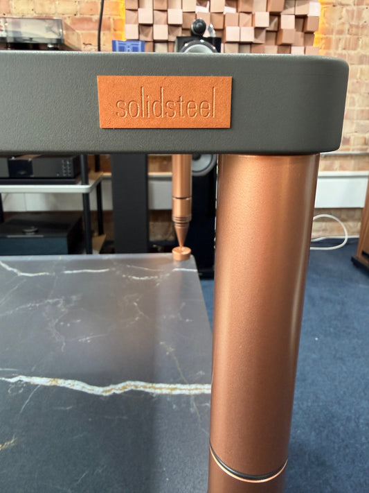 CLEARANCE SALE: Solidsteel HP3 3 Shelf Stand – Atlantic Black | Ex-Demonstration