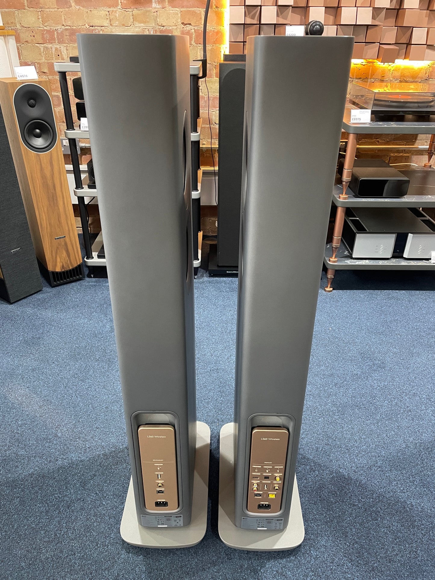 CLEARANCE SALE: KEF LS60 Floorstanding Wireless Speakers – Titanium Grey | Ex-Demonstration