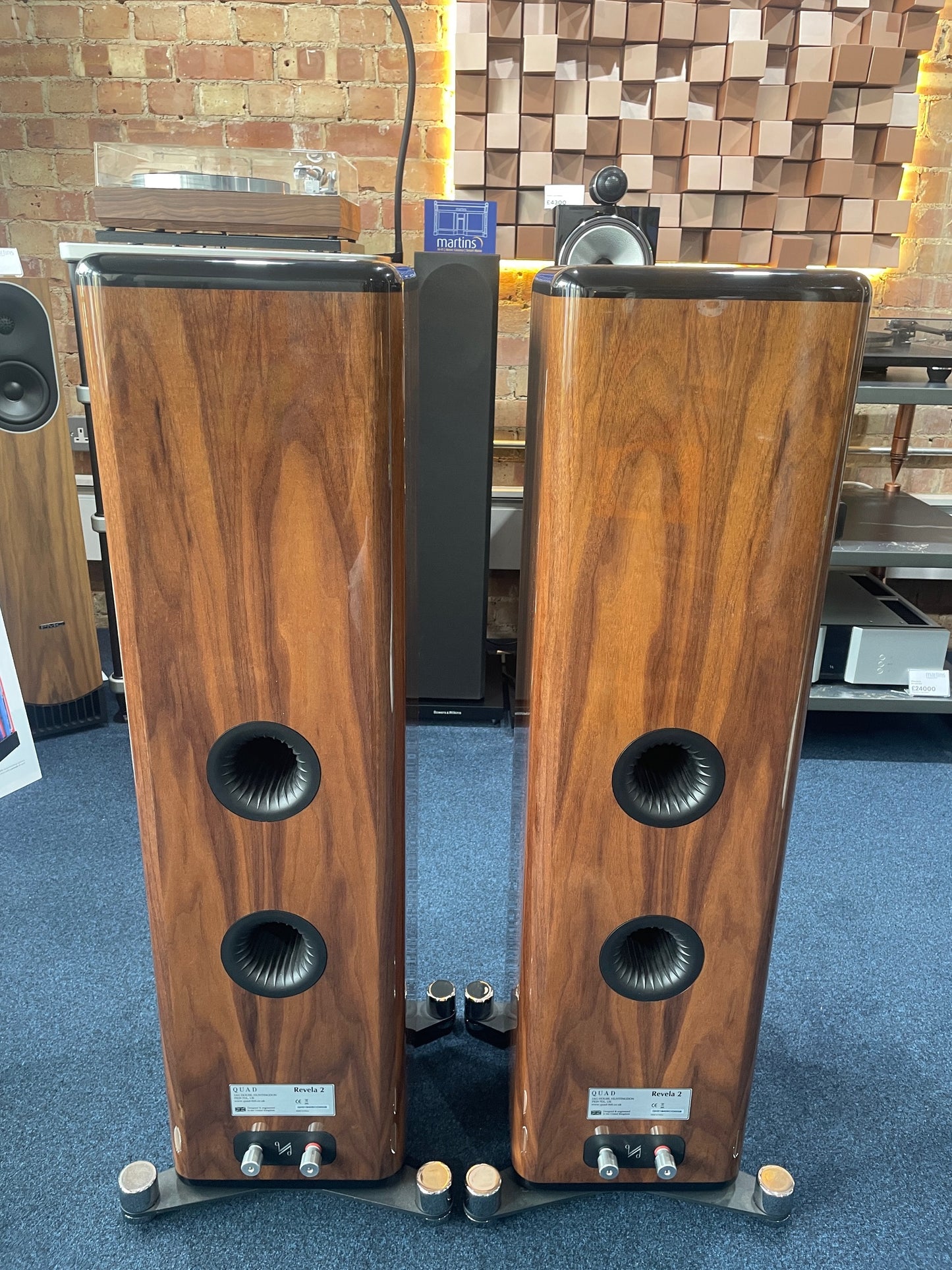 Quad Revela Two with Stands - Clearance Sale (Walnut)