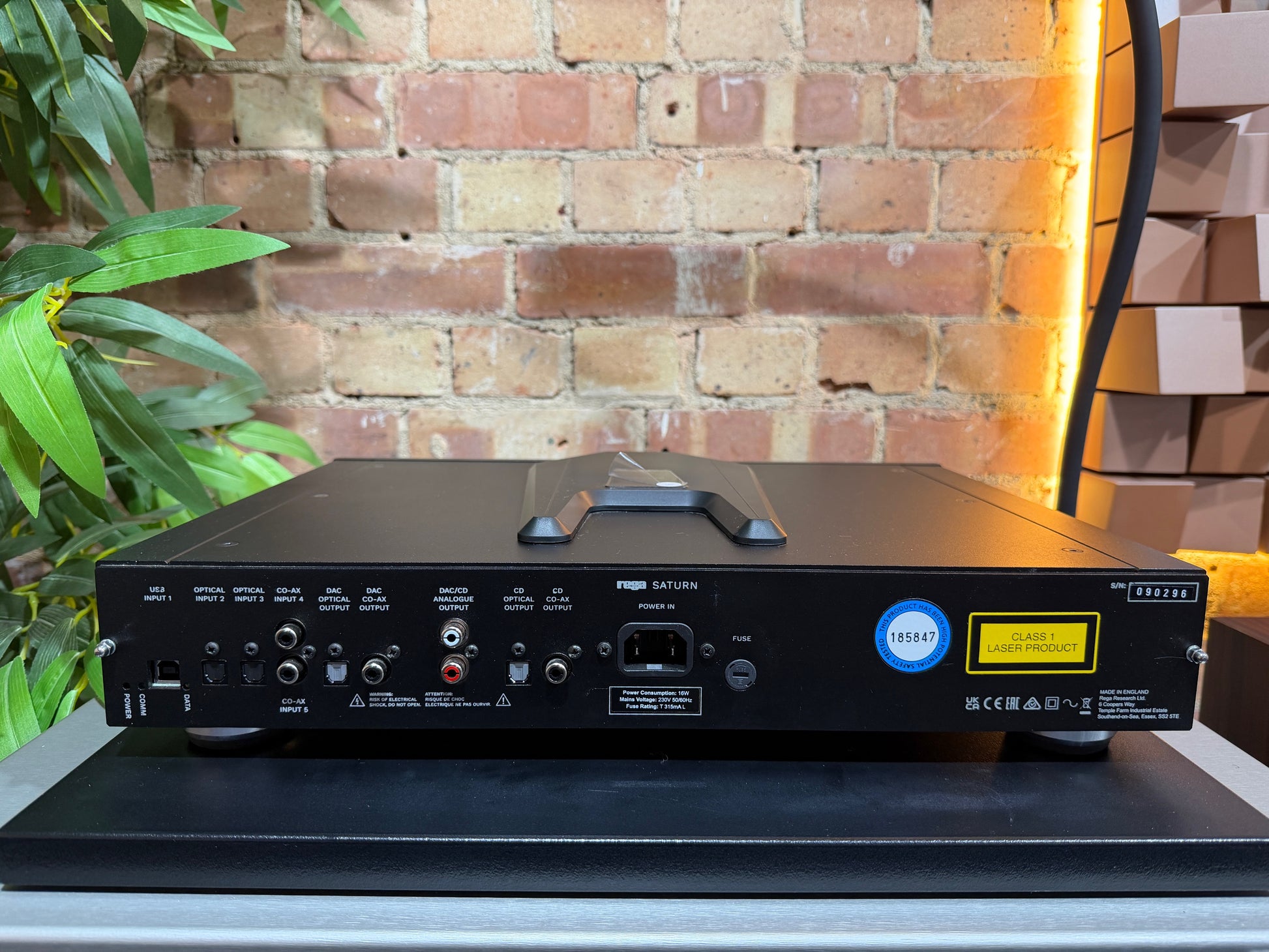 rear panel Clearance Sale Rega Saturn MK3 CD Player DAC Ex-Demo