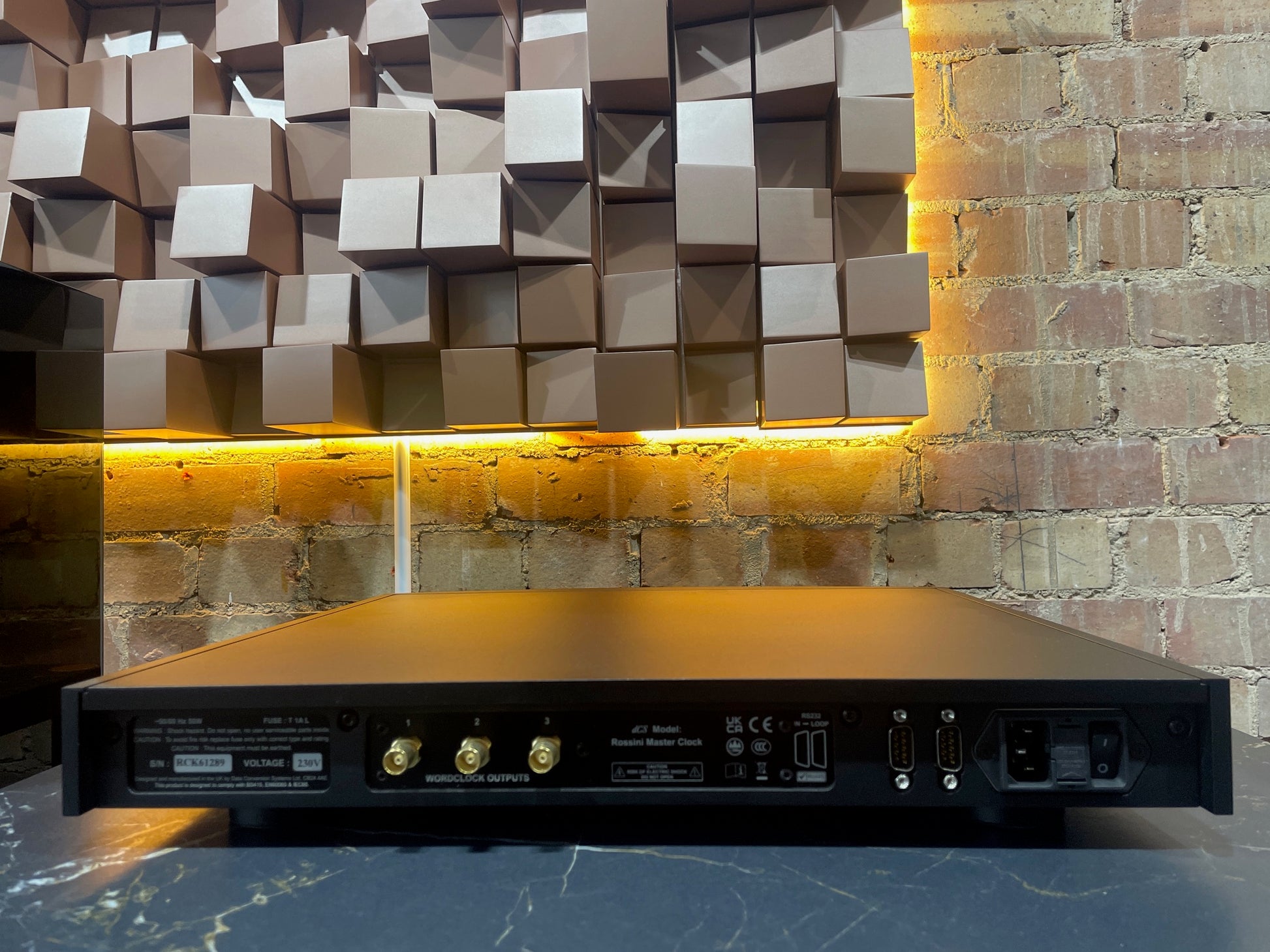 Backpanel View  dCS Rossini Master Clock - Precision Reference Clock 