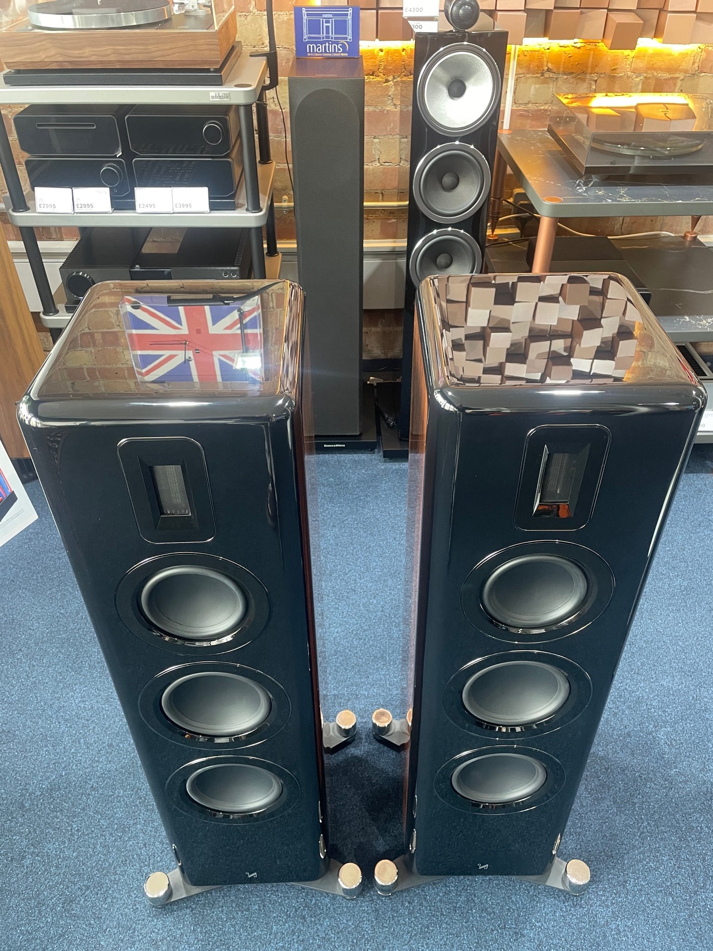 Quad Revela Two with Stands - Clearance Sale (Walnut)